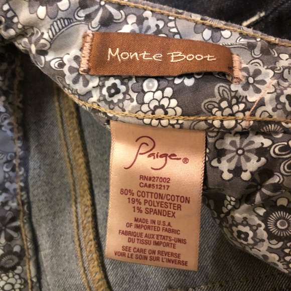 Paige Monte Boot Jeans - Picture 4 of 7
